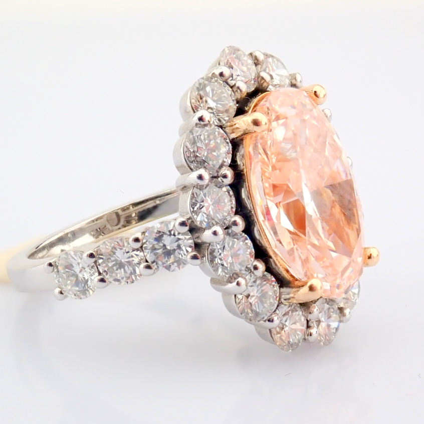 Oval Cut Lab-Grown Diamond Ring - 7.64 Total Carat (IGI Certified)