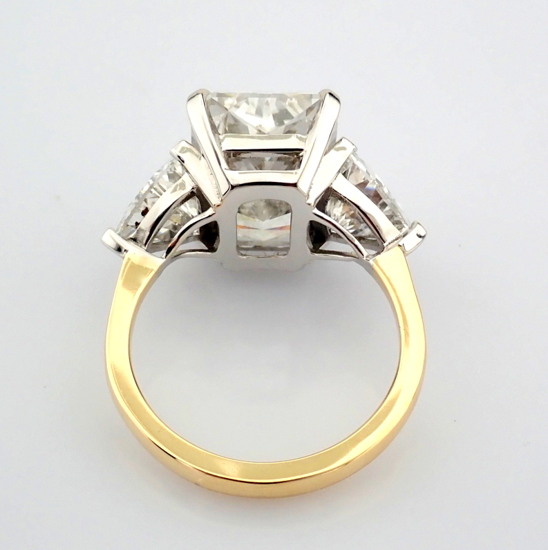 Radiant Cut Lab-Grown Diamond Ring - 10.82 Total Carat (IGI Certified)