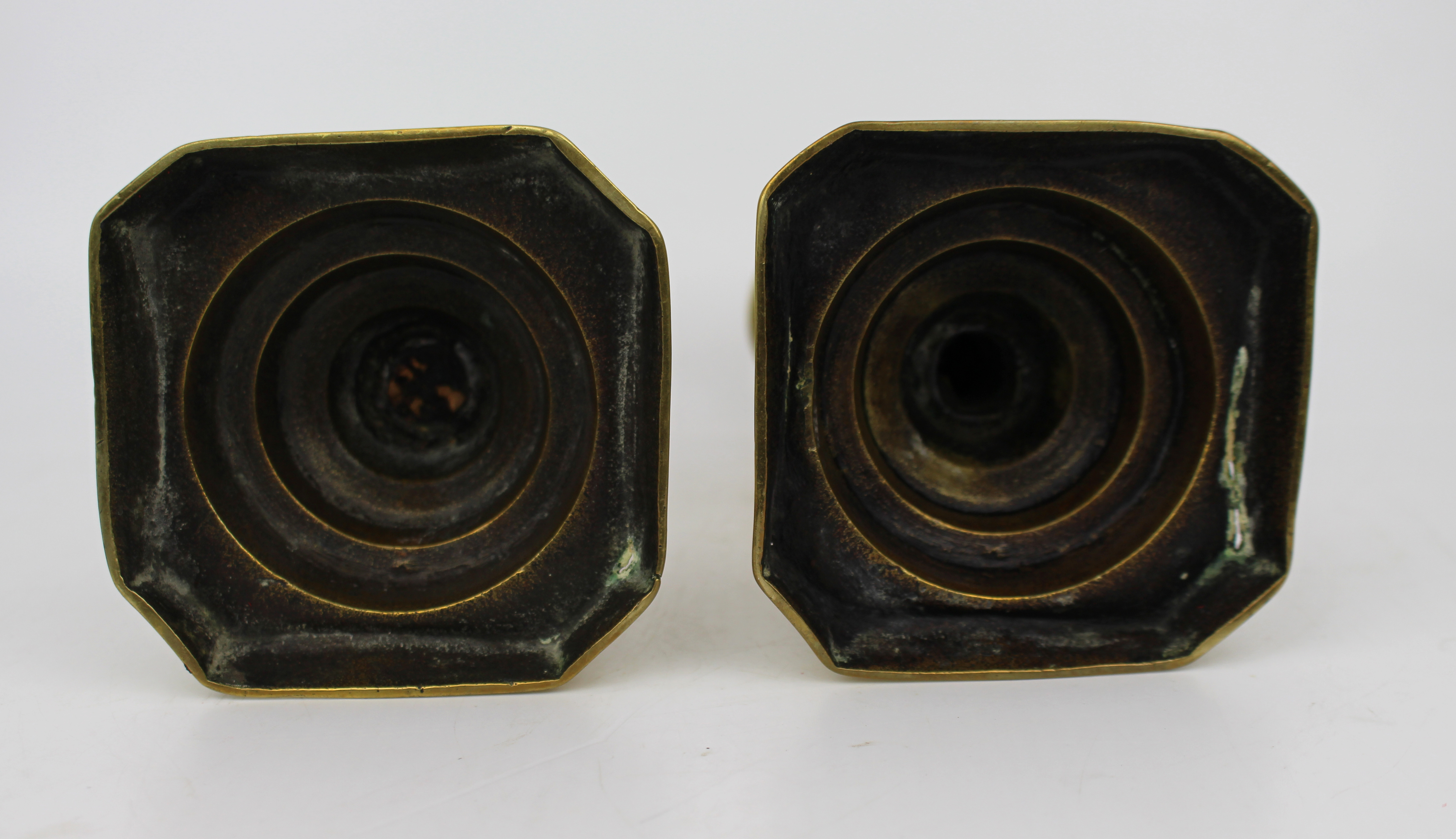 Pair of Antique Brass Candlesticks
