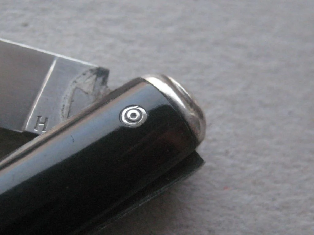 Rare French Silver Bladed Folding Fruit Knife