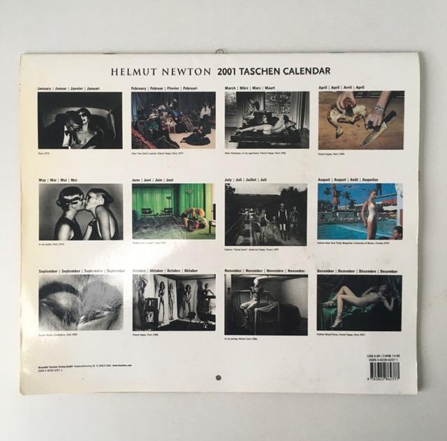 Helmut Newton (1920–2004) Lithograph Prints, Erotic Art Photography, Bi-fold Calender,Taschen, 2001