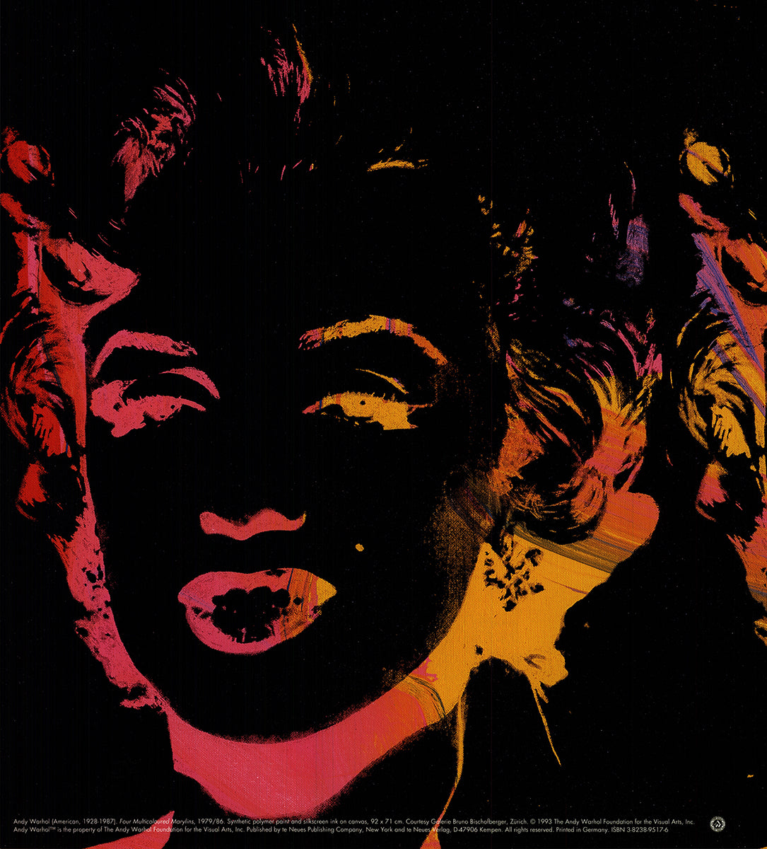 Andy Warhol - Marilyn x 4 Multicouor 1993