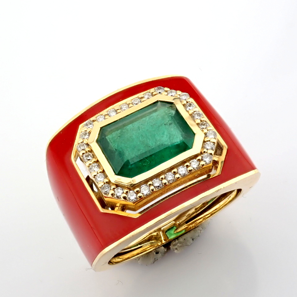 Natural Diamond 14K Yellow Gold Ring