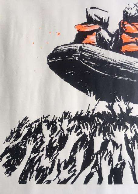Banksy (b1974) Glastonbury Sold Out 'No 9 Screen Print – Migrant Boat’ With Provenance 2025