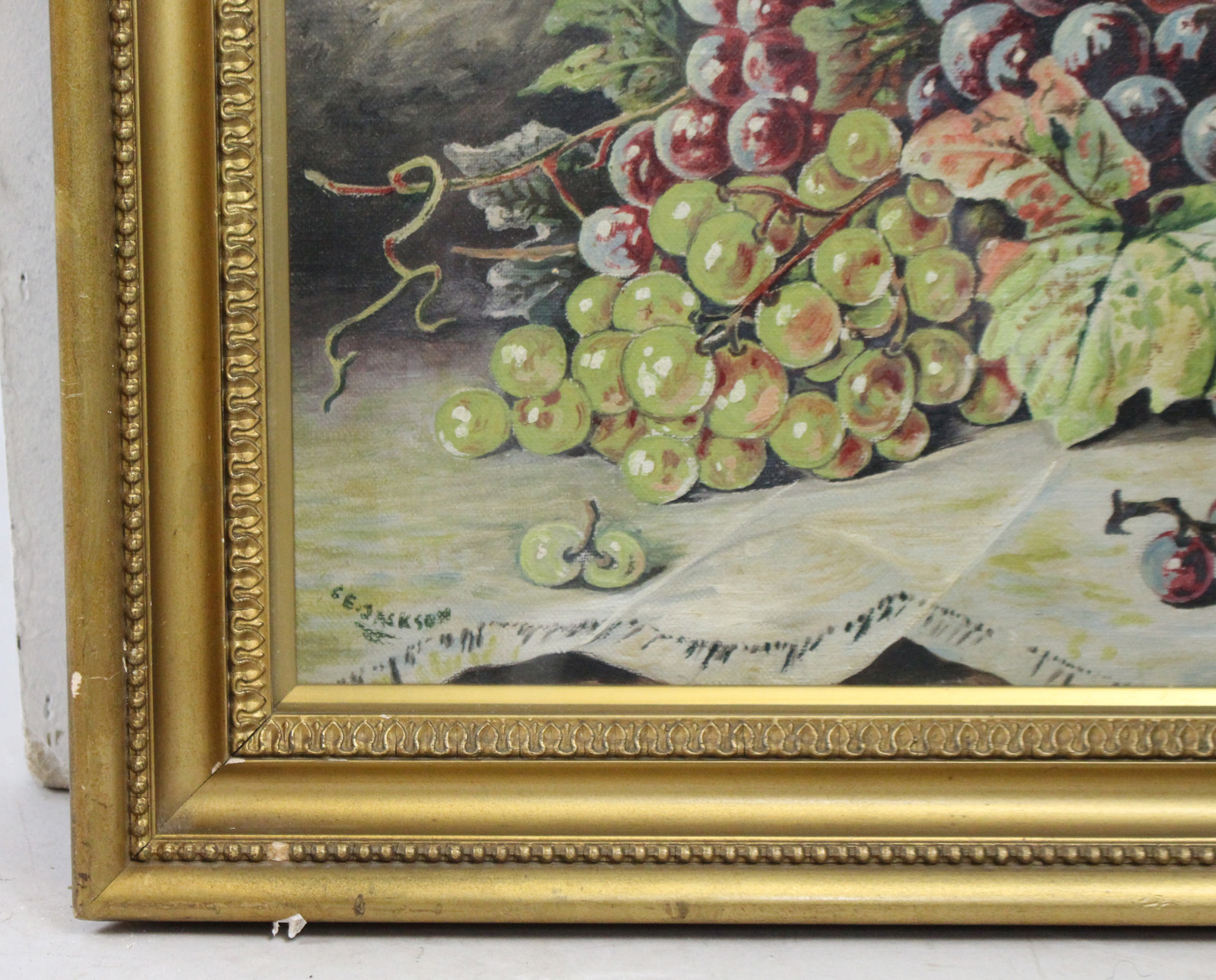 Pair of Signed Still Life Paintings Oil on Canvas
