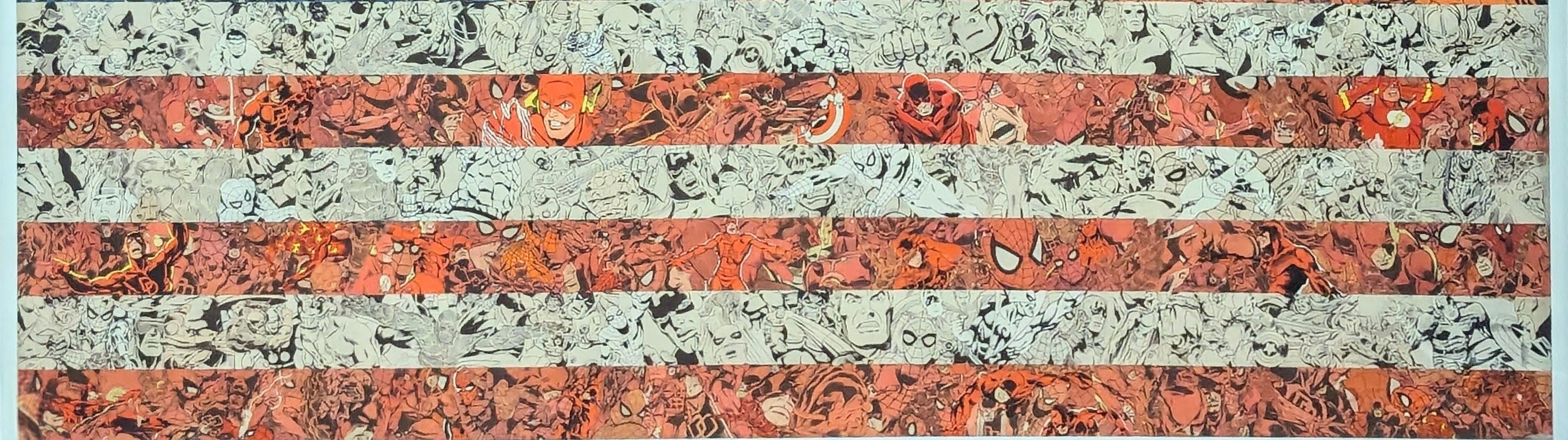Ben Turnbull (b.1974), ‘Patriots’, US Flag, 24 Colour Giclee Print, Signed, Editioned, 2018