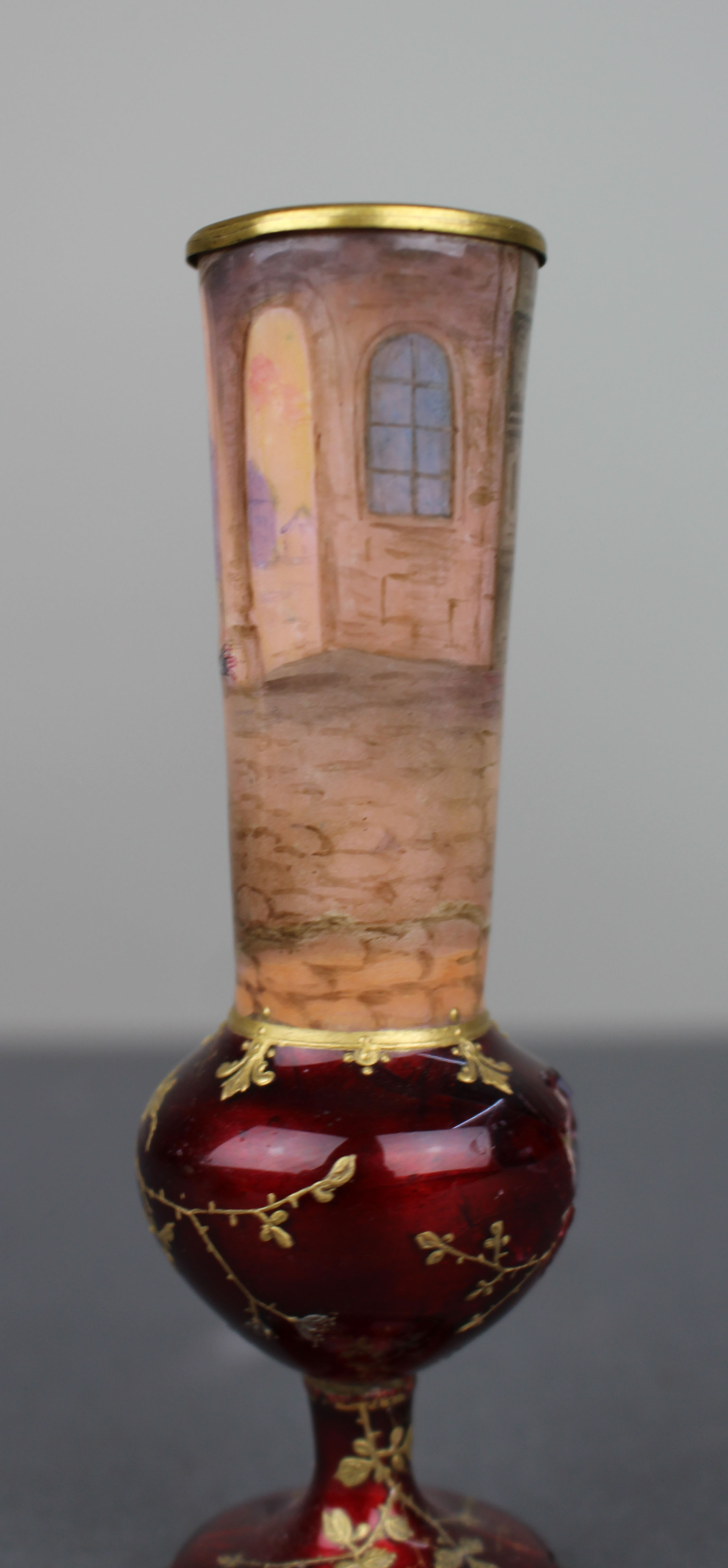 Late 19th Century Bohemian Ruby Glass Vase