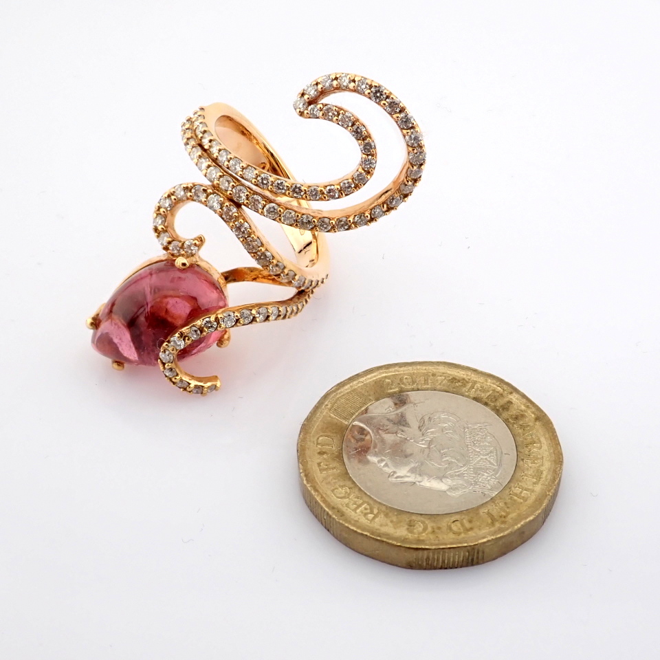 Natural Diamond 18K Rose/Pink Gold Ring