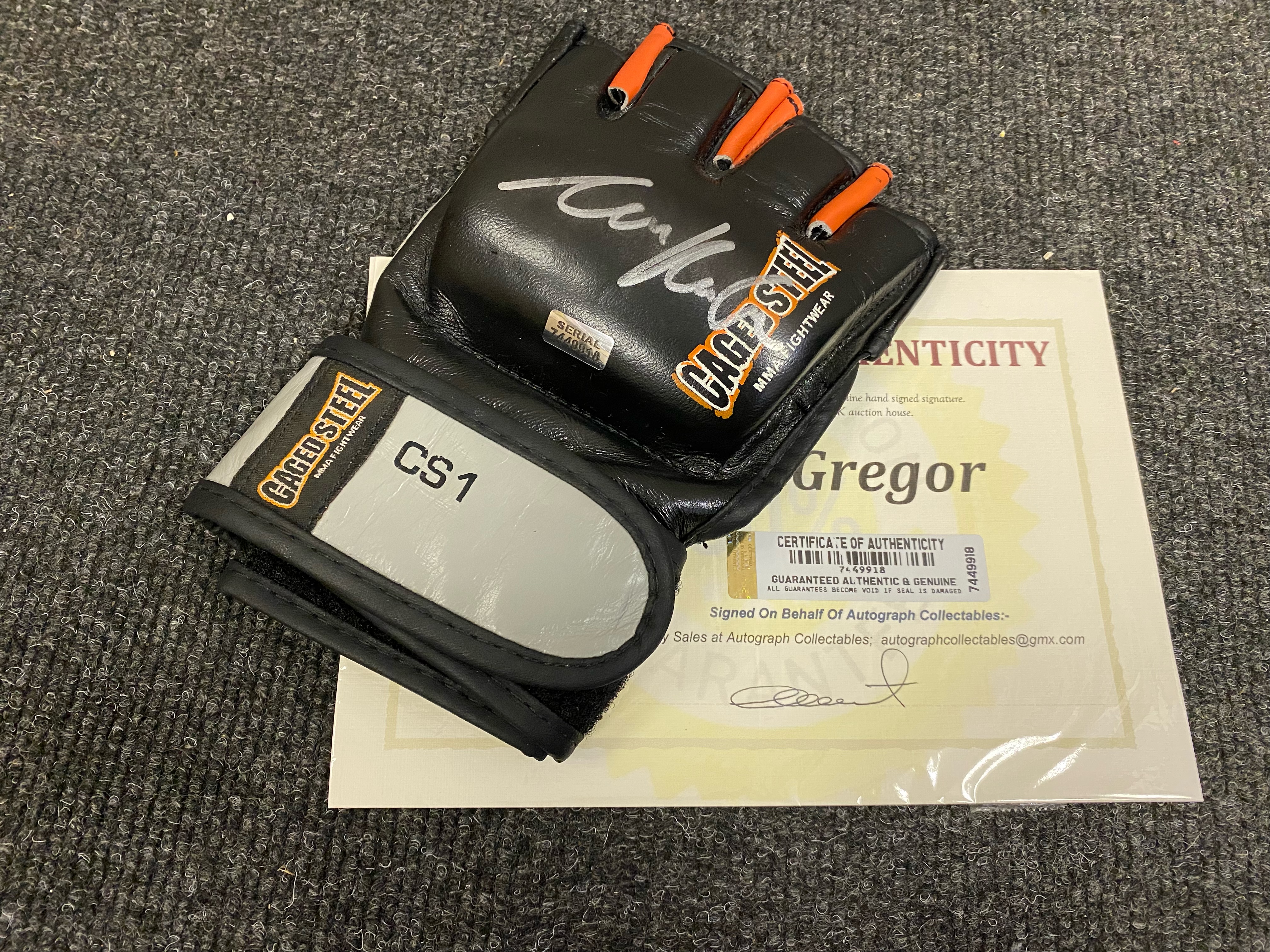 Conor McGregor Signed Glove