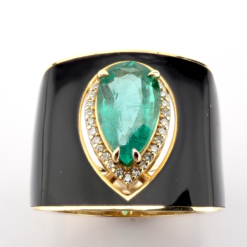 Natural Diamond 14K Yellow Gold Ring