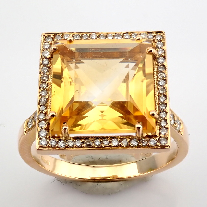 Natural Diamond 18K Rose/Pink Gold Ring