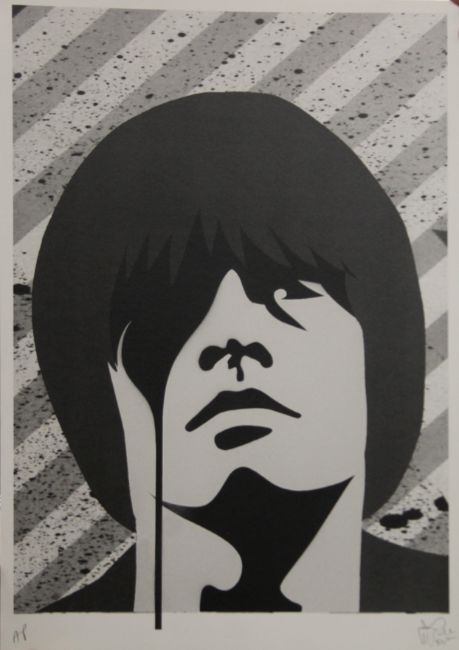 Pure Evil (English 1968) Purple ‘Jackie Kennedy In Tears’, Screenprint, Signed Numbered Limited Edit