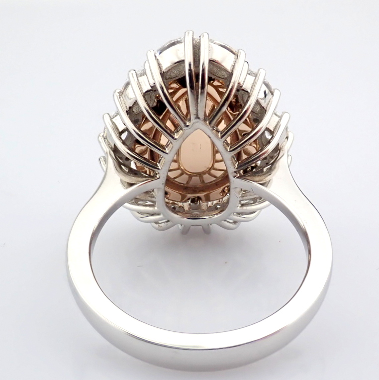 Pear Cut Lab-Grown Diamond Ring - 5.2 Total Carat (IGI Certified)