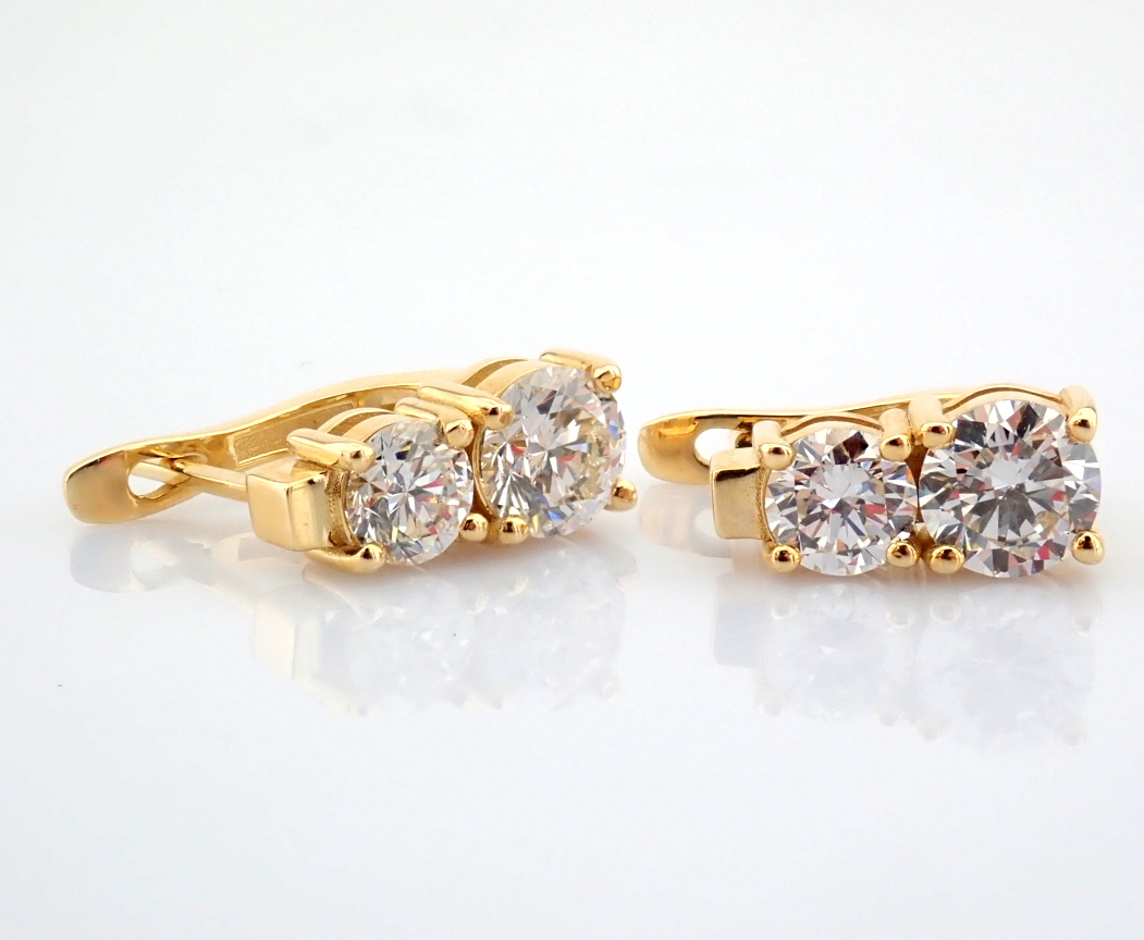 Round Cut Lab-Grown Diamond Earring - 2.5 Total Carat (MDI Certified)