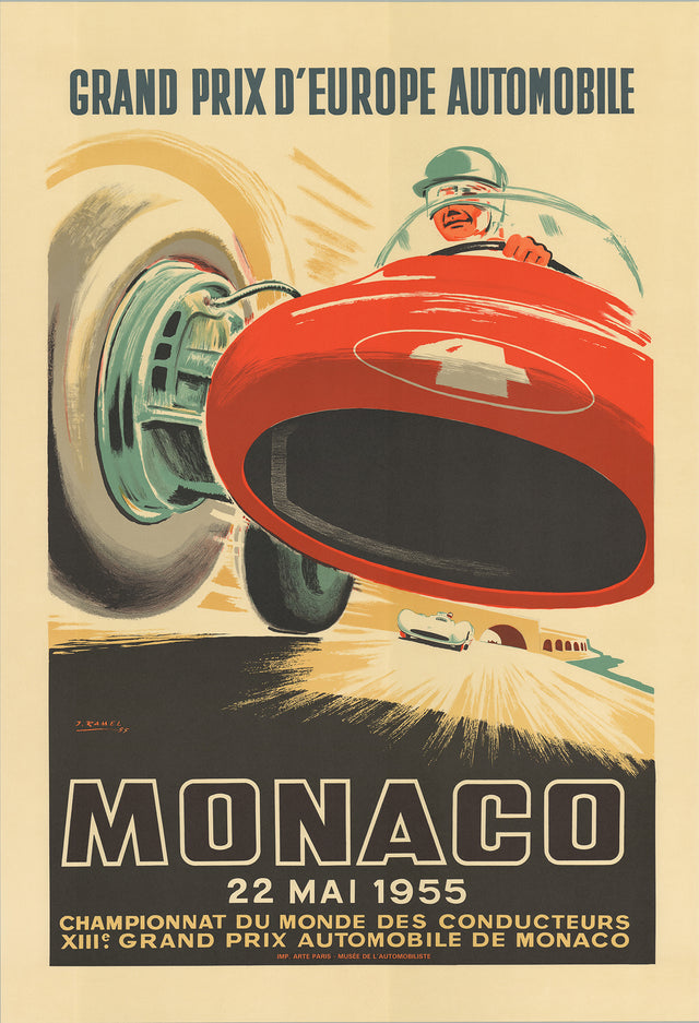 Jean Ramel - Monaco Grand Prix 1955 (1985) Edition of Only 500.