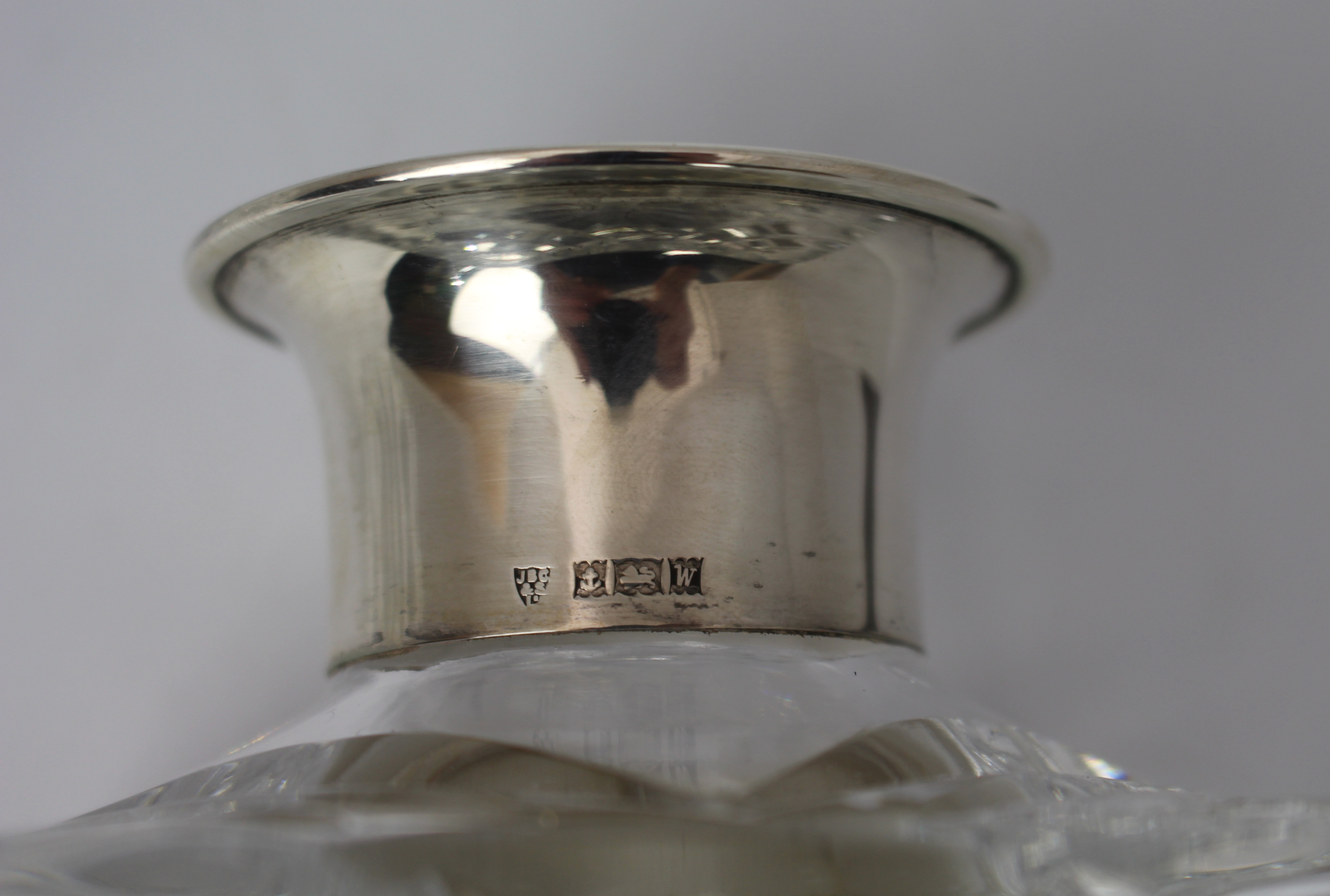 Cut Glass Silver Mounted Decanter