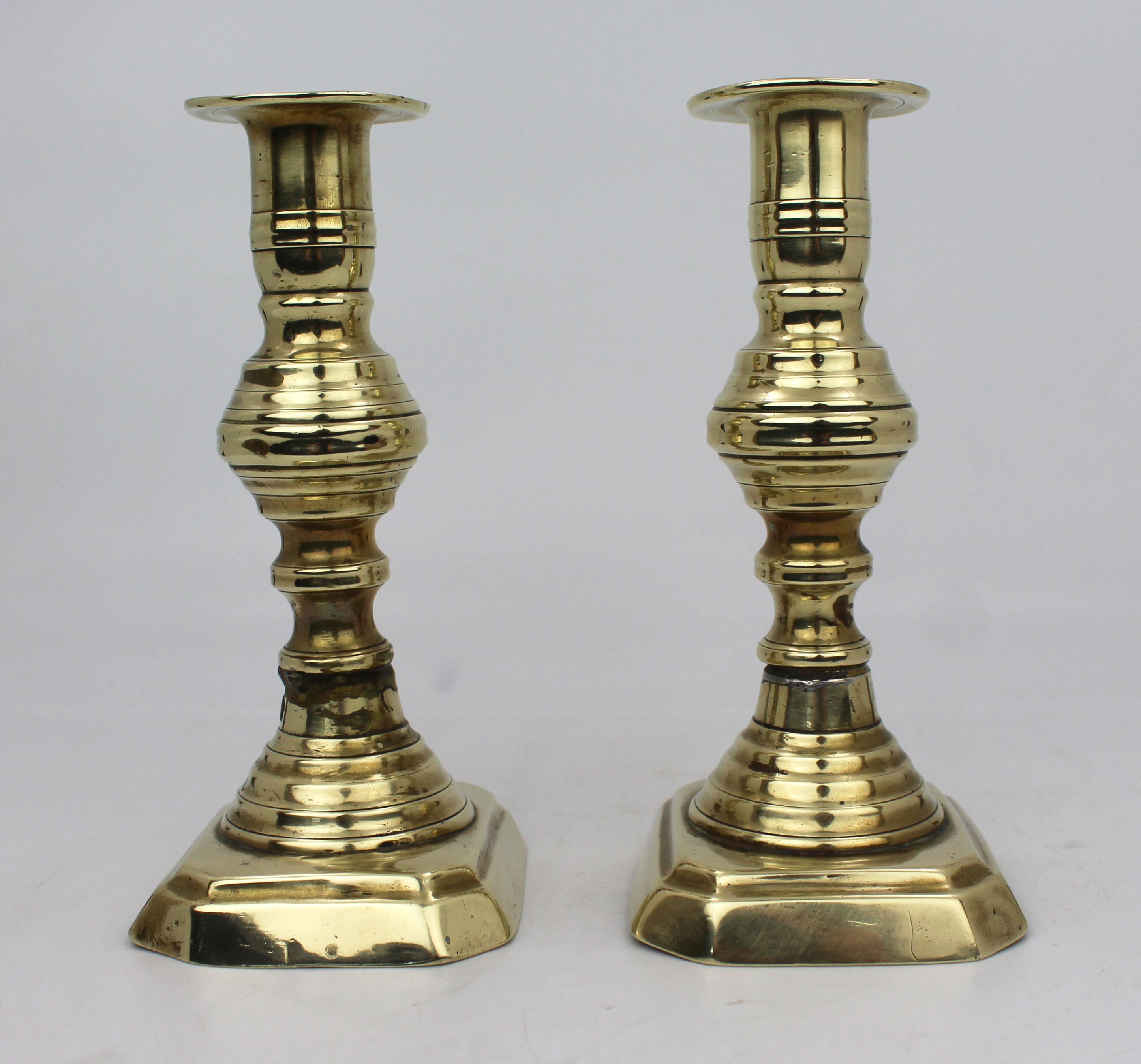 Pair of Antique Brass Candlesticks