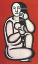 Fernand Leger (1881-1955). Nude On A Red Background. 1982 Exhibition Poster