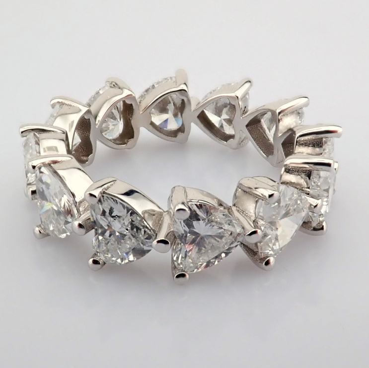 Heart Cut Lab-Grown Diamond Ring - 5.28 Total Carat (MDI Certified)