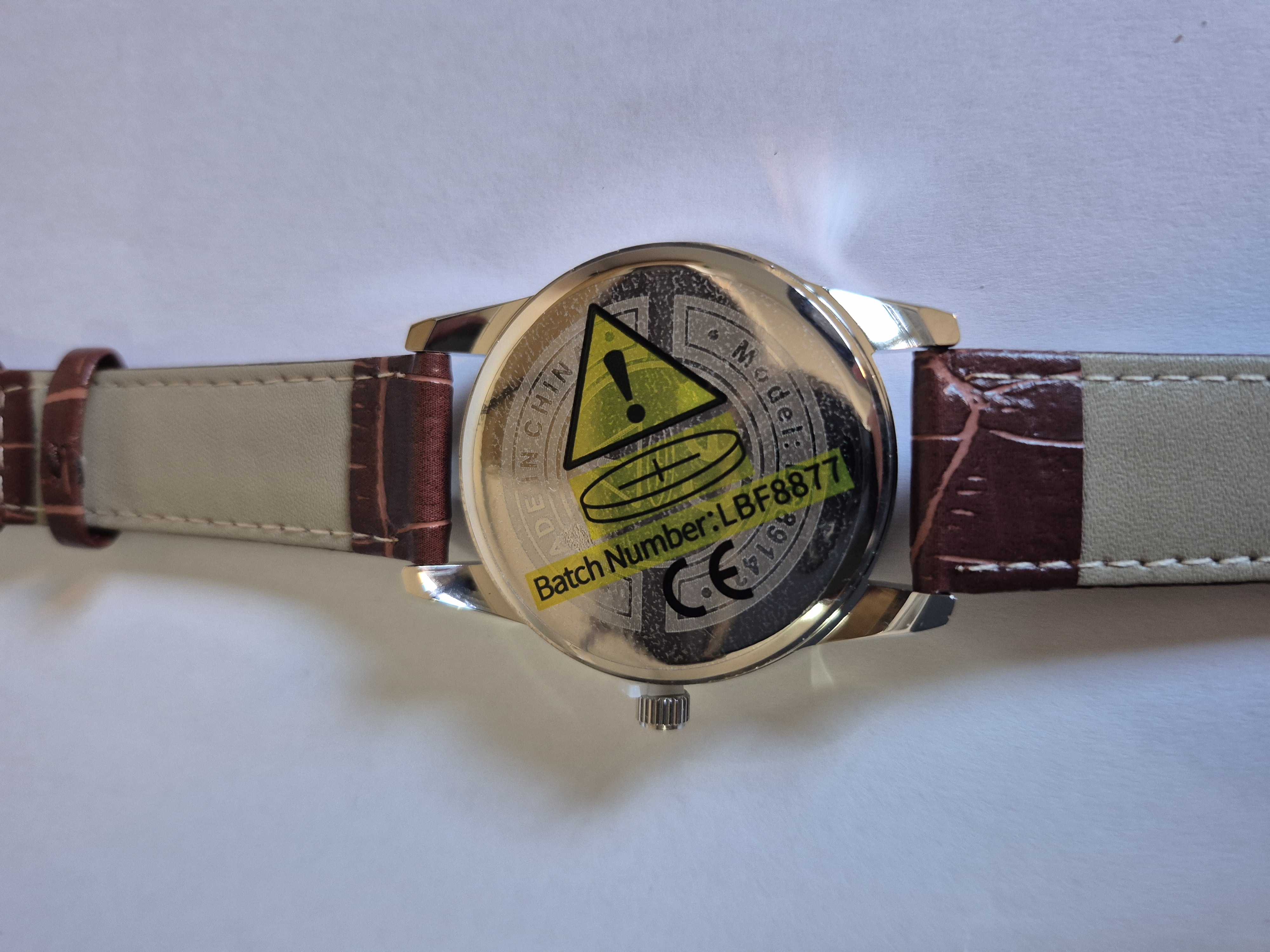 LIGE Men's Quartz Wristwatch With Date Display – Brown Leather Strap – Boxed