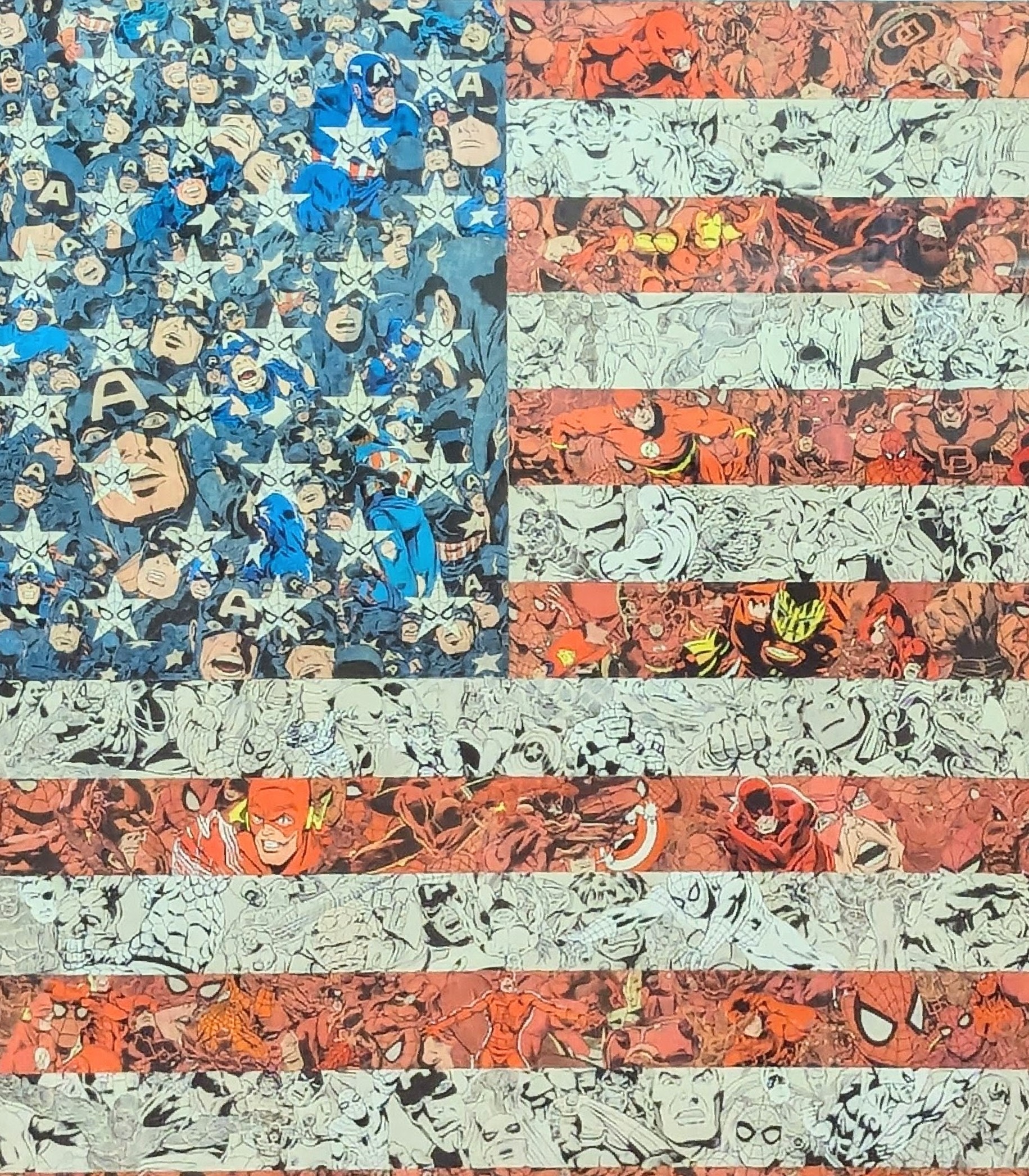 Ben Turnbull (b.1974), ‘Patriots’, US Flag, 24 Colour Giclee Print, Signed, Editioned, 2018