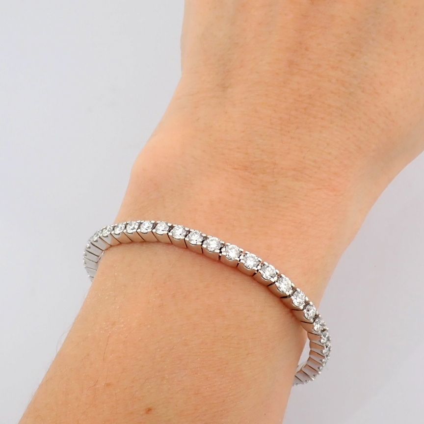Round Cut Lab-Grown Diamond Tennis Bracelet - 4.85 Total Carat (MDI Certified)