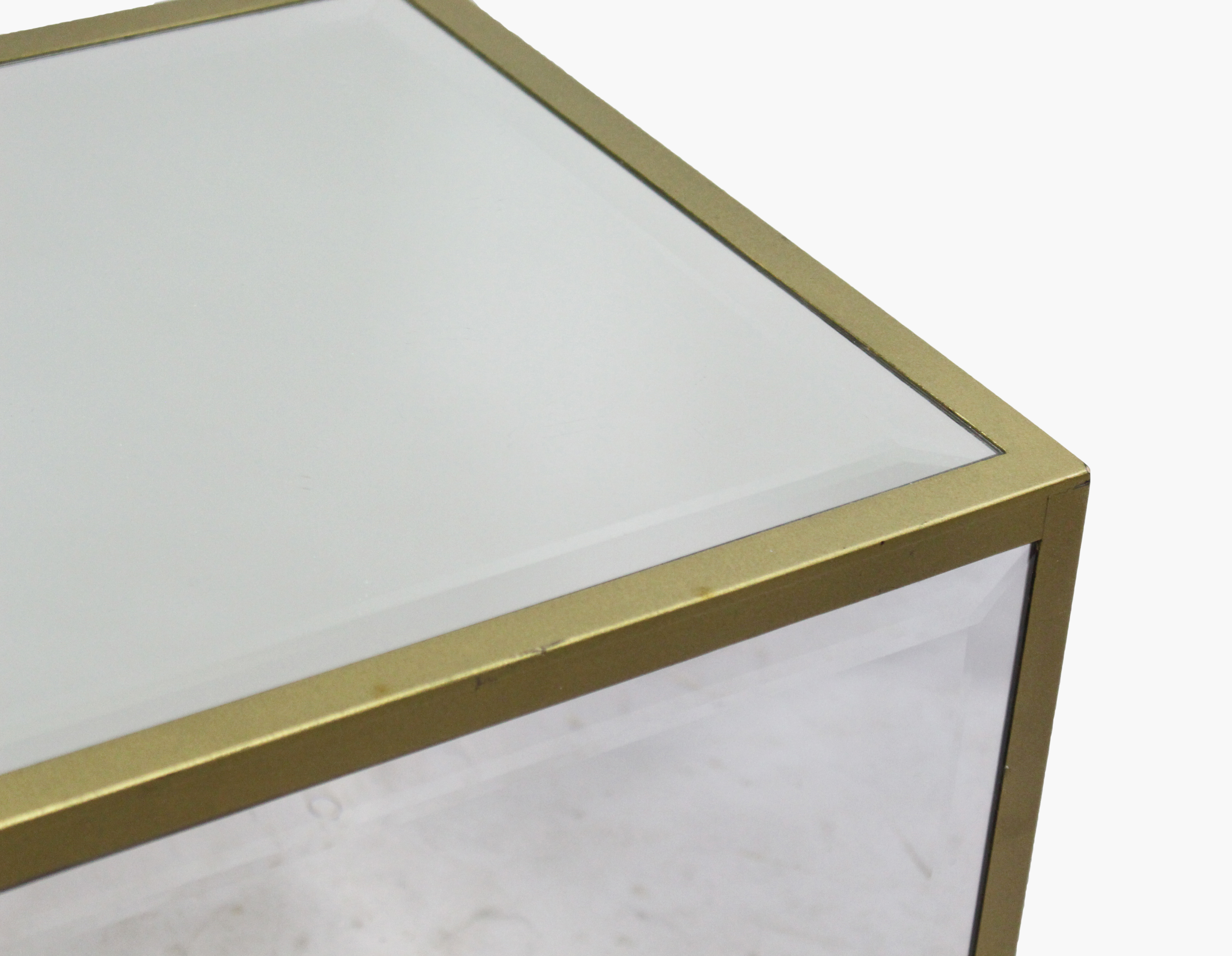 Bevelled Mirror Display Cube