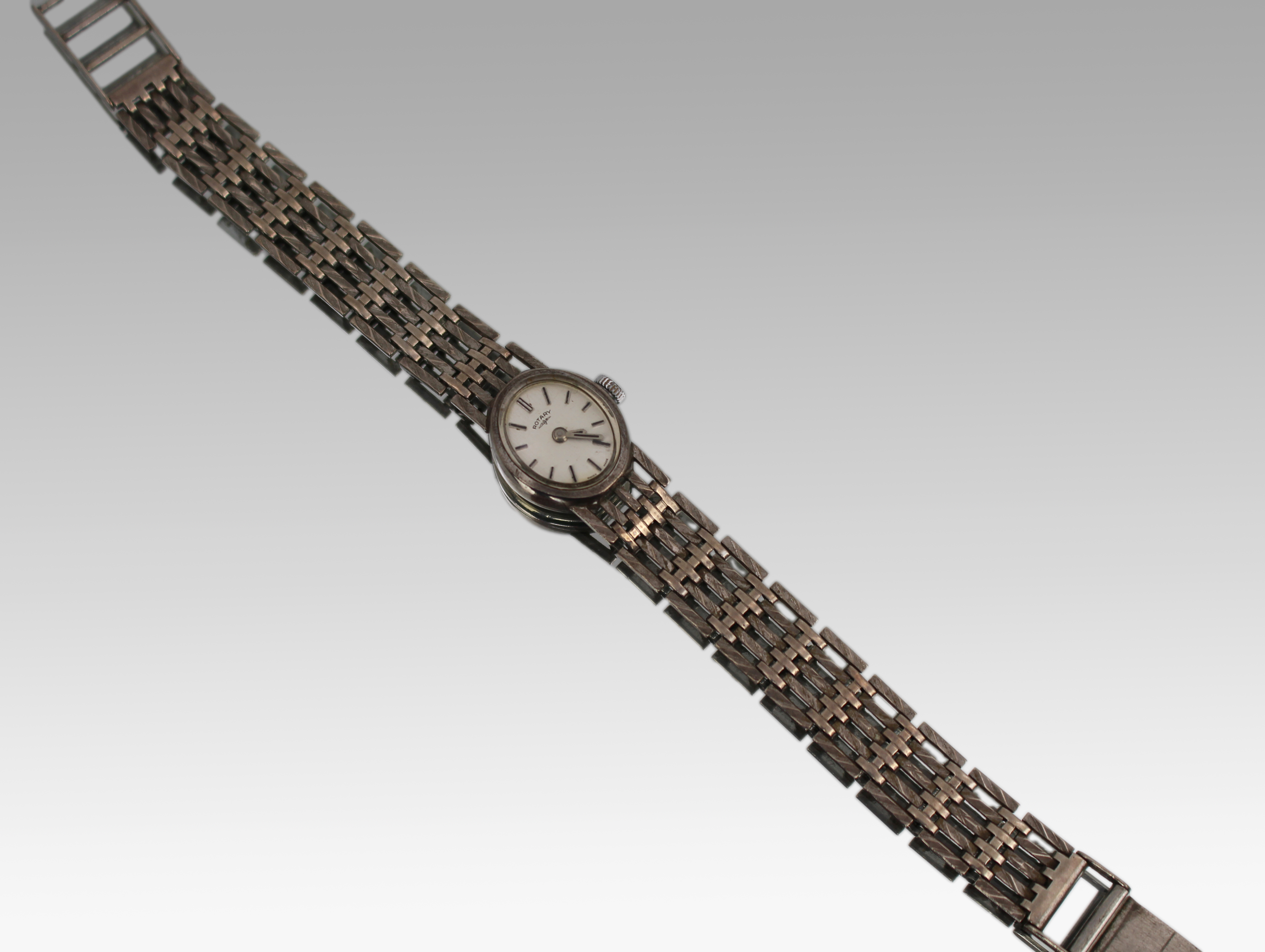 Vintage Sterling Silver Rotary Ladies Wristwatch – Swiss Made – London 1969