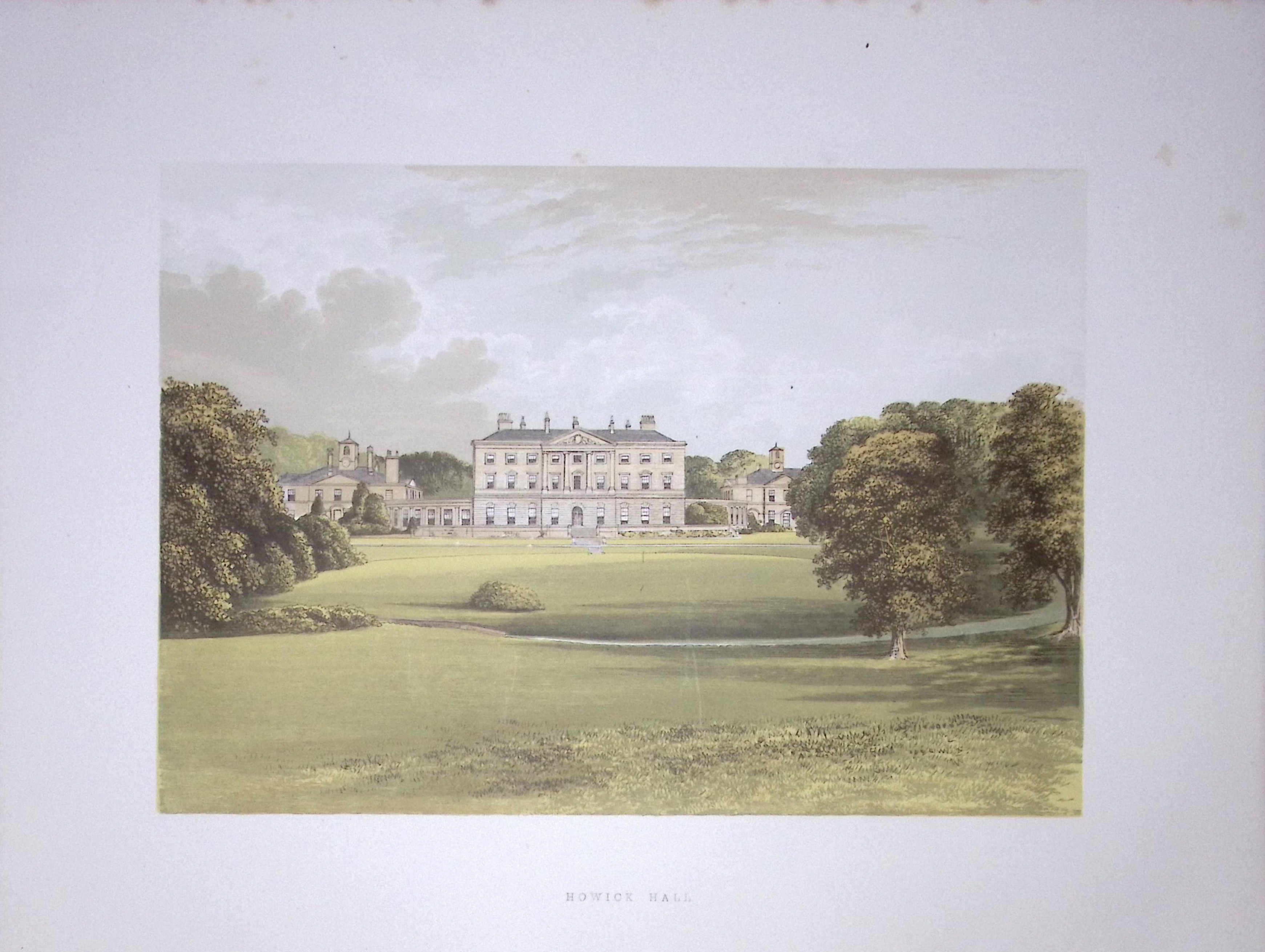 Howick Hall Northumberland 160 Years-Old Gilt-Edge Coloured Antique Book Plate-25