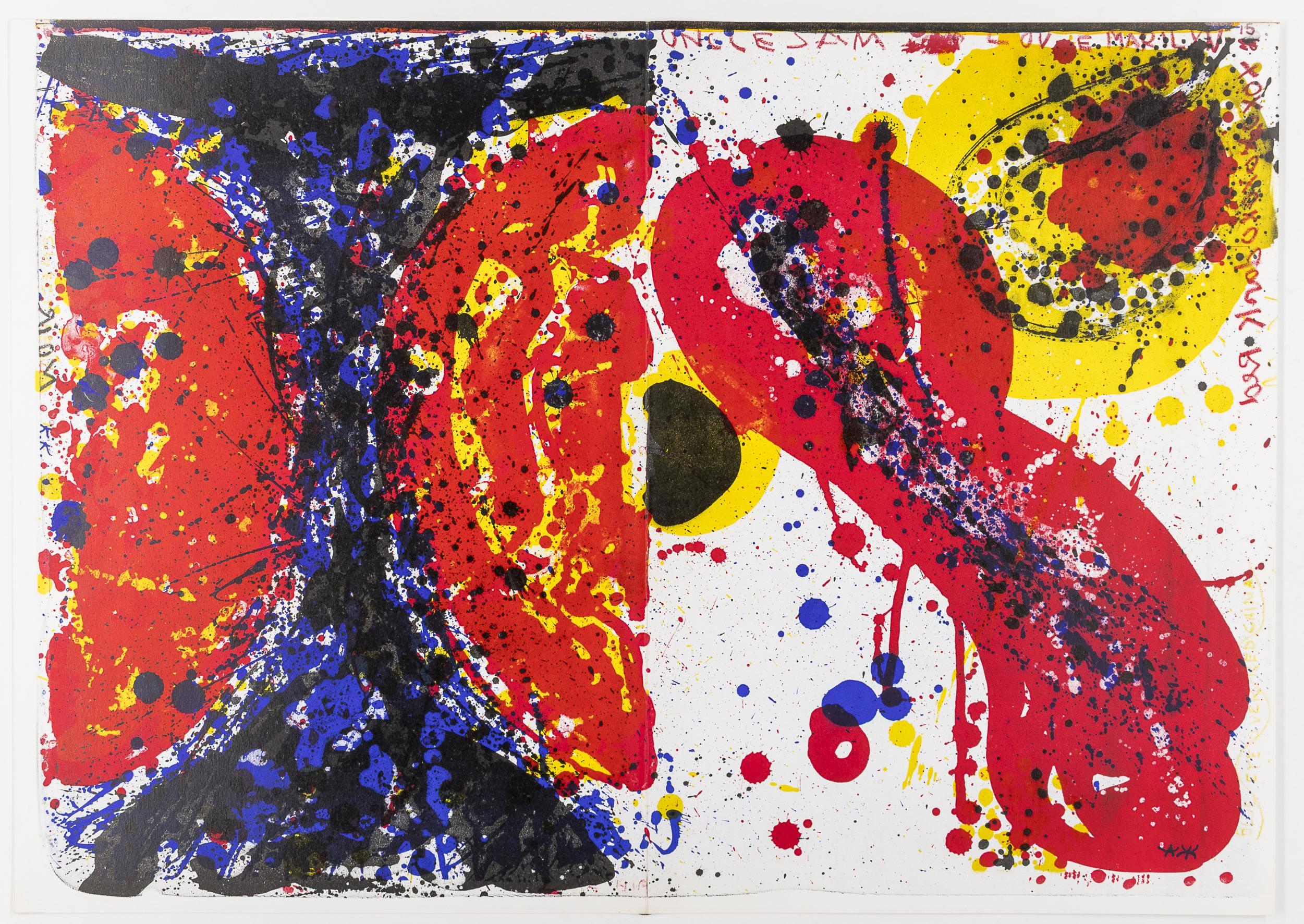 Sam Francis from 'One Cent Life' 1964 Original Lithograph.