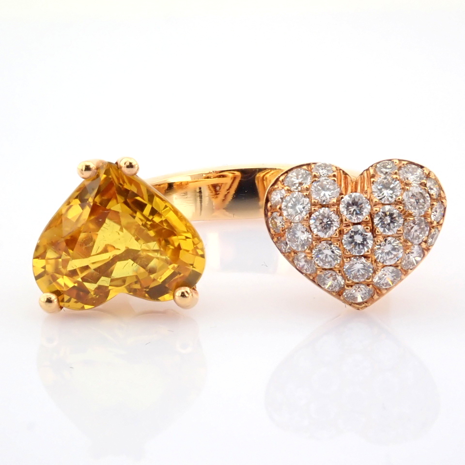 Natural Diamond 18K Rose/Pink Gold Ring