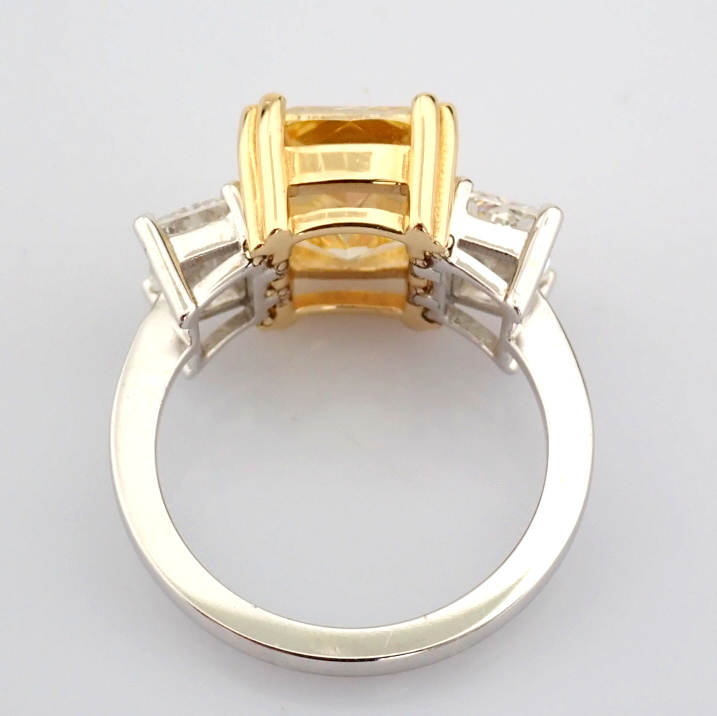 Cushion Cut Lab-Grown Diamond Ring - 6.95 Total Carat (IGI Certified)
