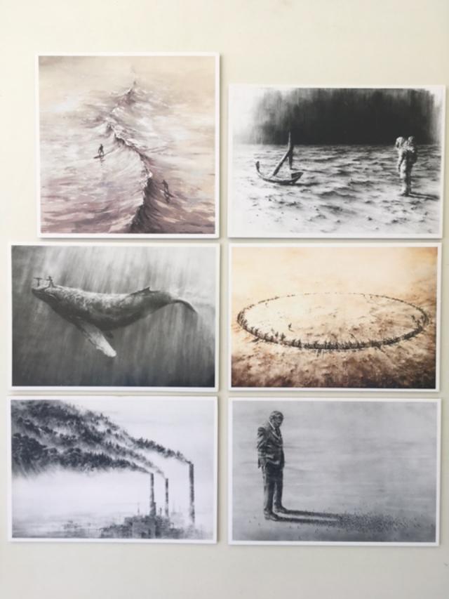 Pejac (b1977) Full Set of Miniprints Based On Original Screen Prints, Dated, Official Numbers