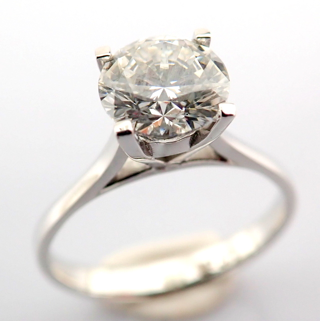 Round Cut Lab-Grown Diamond Ring - 1.17 Total Carat (IGI Certified)