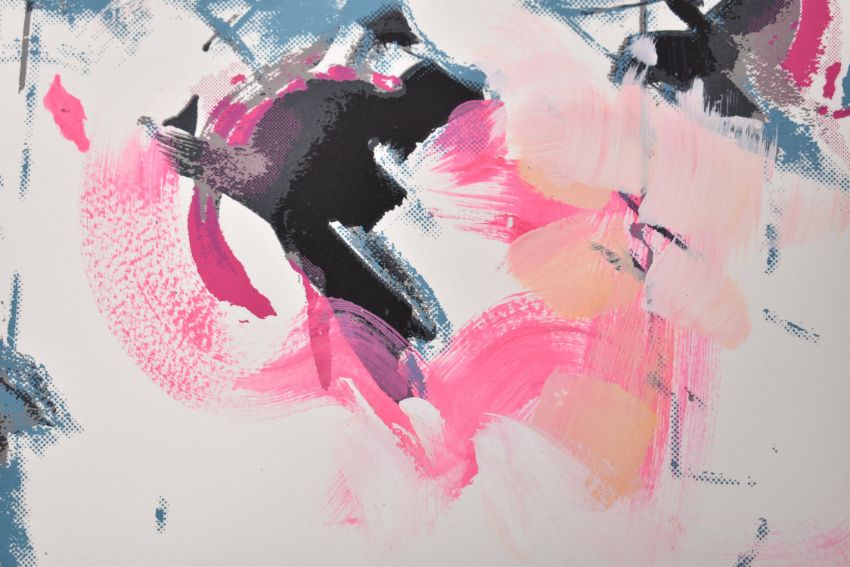 Mr Jago (B.1972) 'Walking Wounded' Modern Graffiti Abstract, Ltd Ed, Screenprint In Colours, 2008