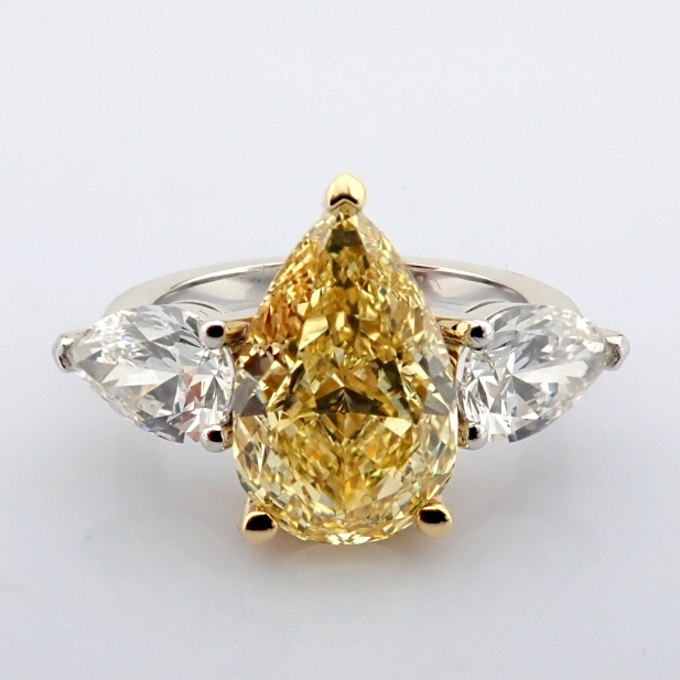 Pear Cut Lab-Grown Diamond Ring - 5.99 Total Carat (IGI Certified)