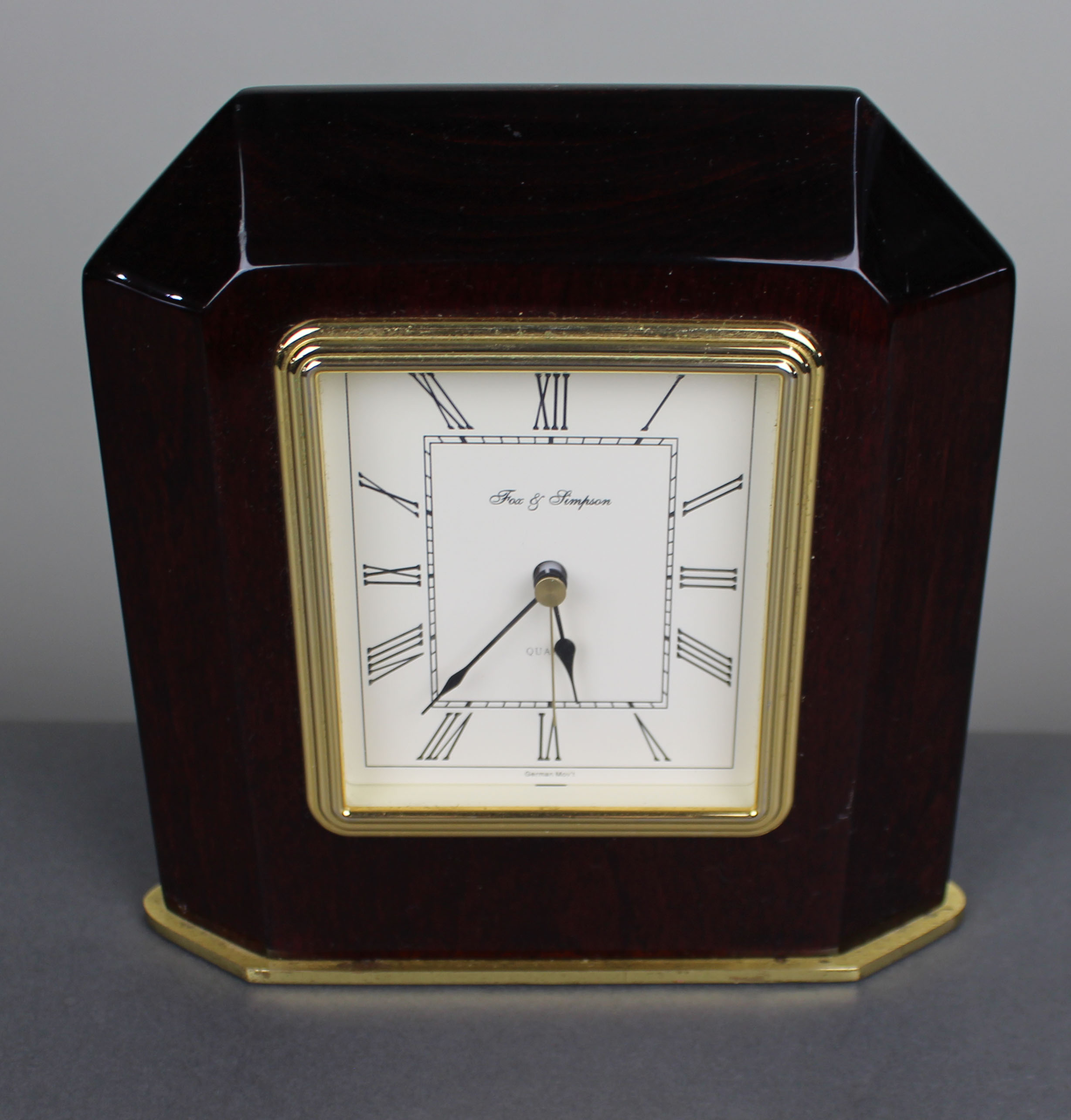 Vintage Fox & Simpson Quartz Mantle Clock