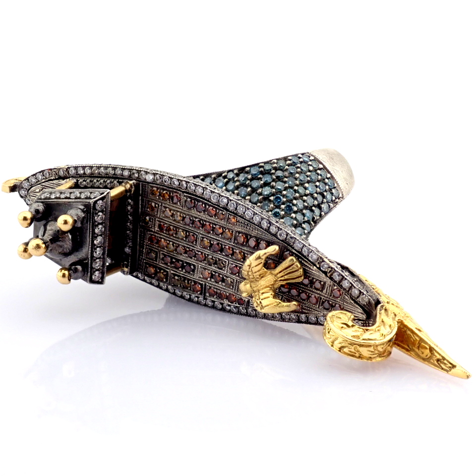 Natural Diamond 18K Yellow Gold Ring