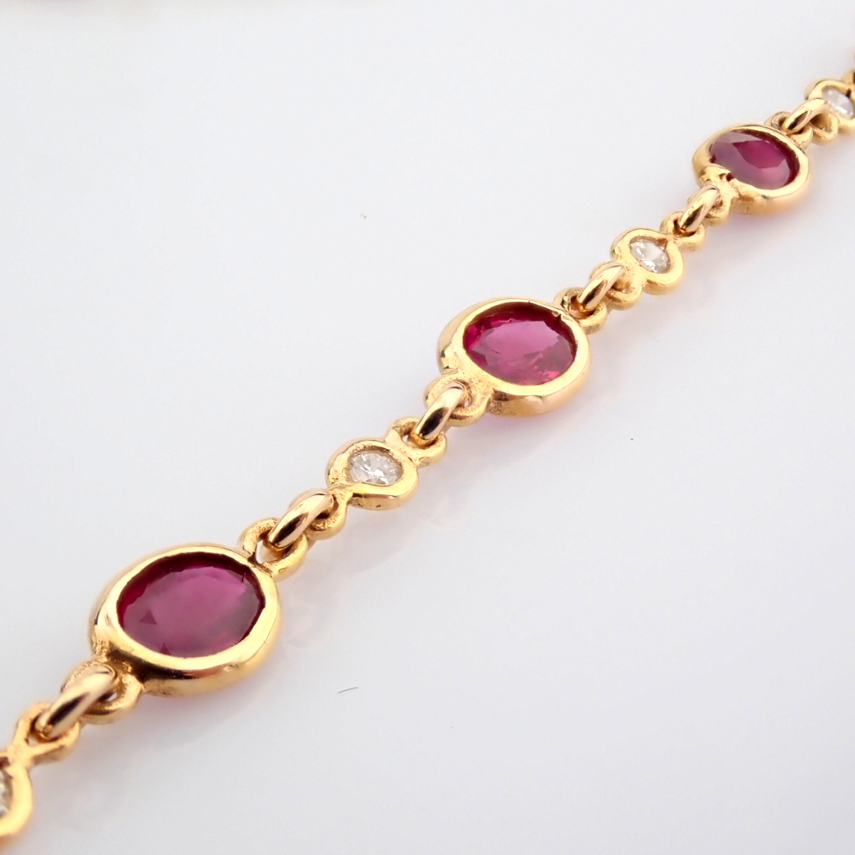 Natural Diamond 18K Rose/Pink Gold Necklace