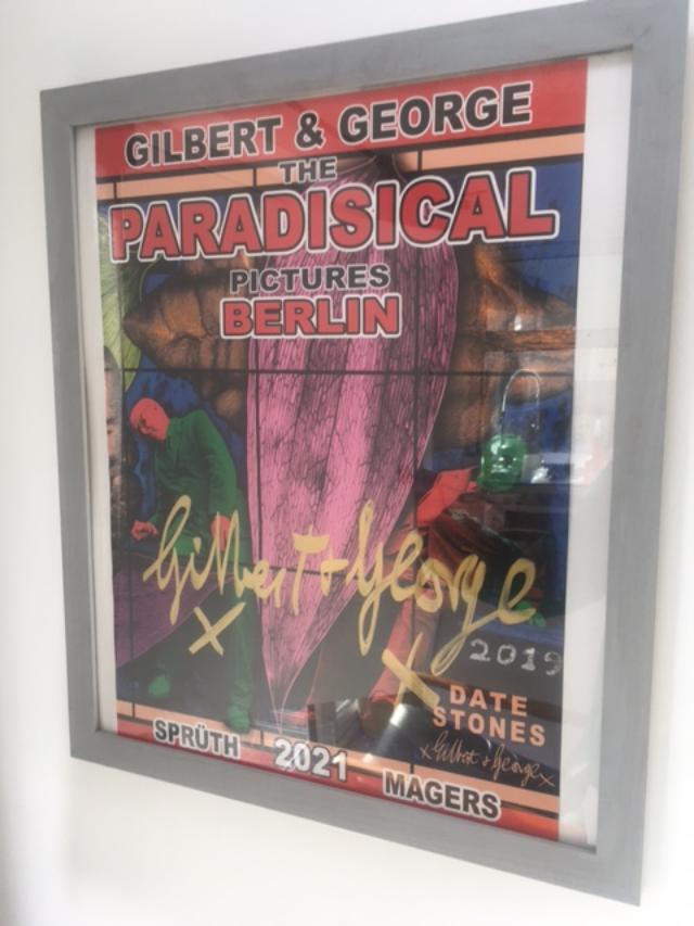 Gilbert & George (b1943 & 42) 'The Paradisical Pictures', Exhibition Poster, Berlin, Signed, 2021