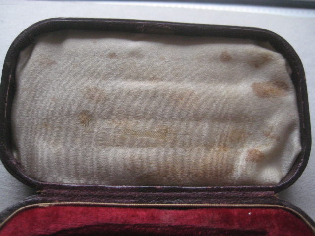 Victorian Cased Matching Silver Bladed Folding Fruit Knife and Fork