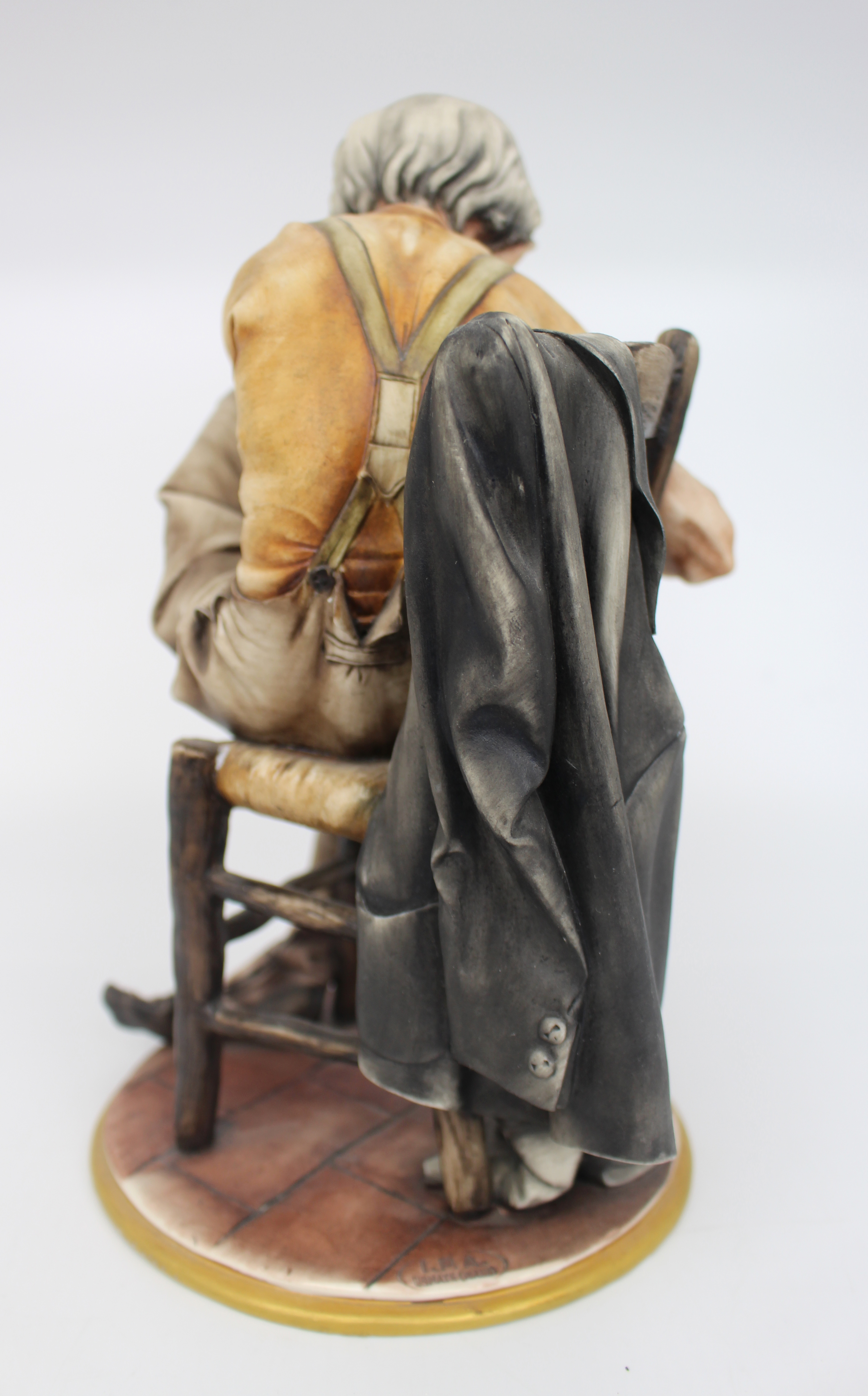 Capodimonte Tramp Darning His Socks