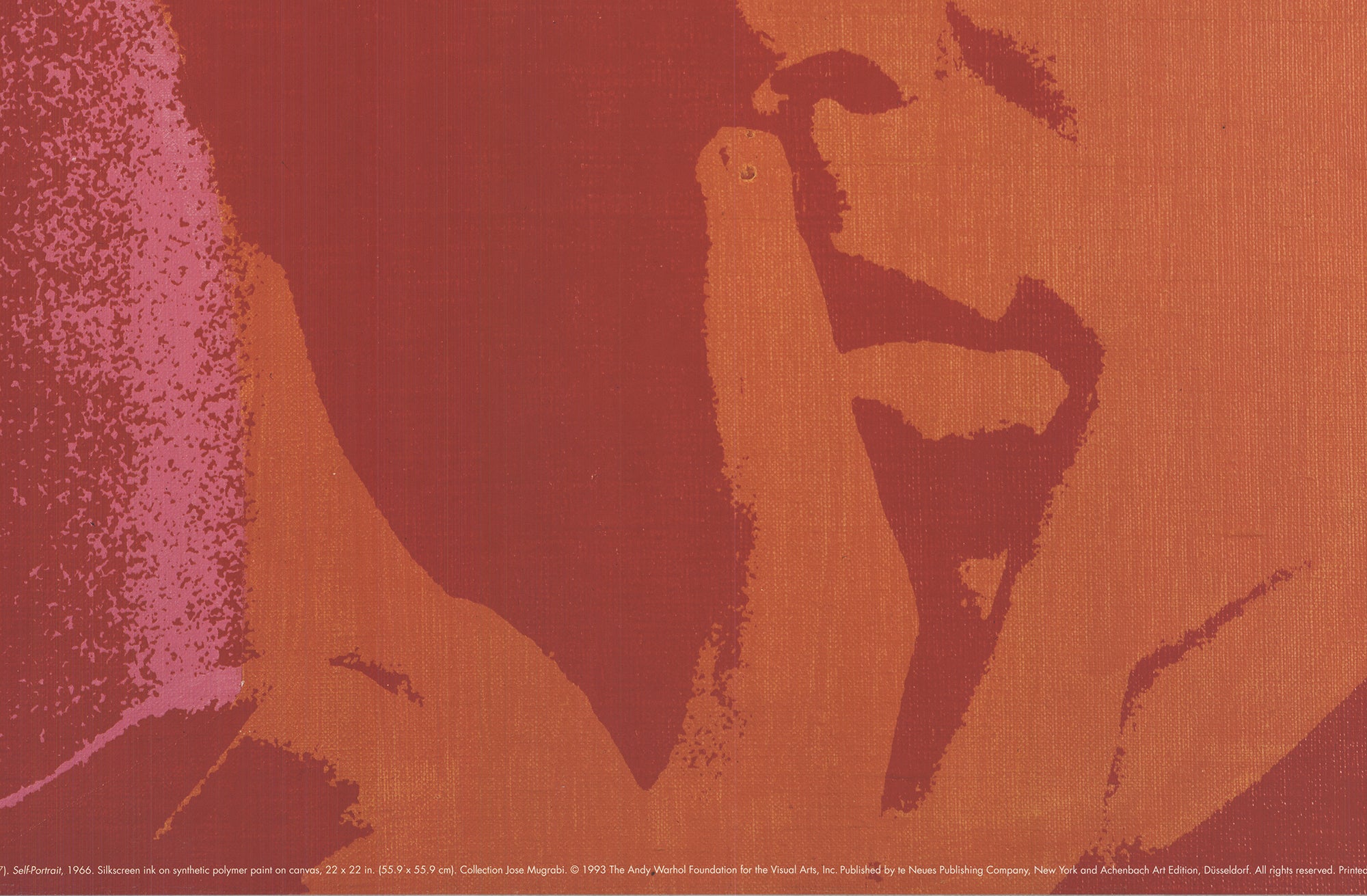 Andy Warhol 'Self Portrait' Orange 2000