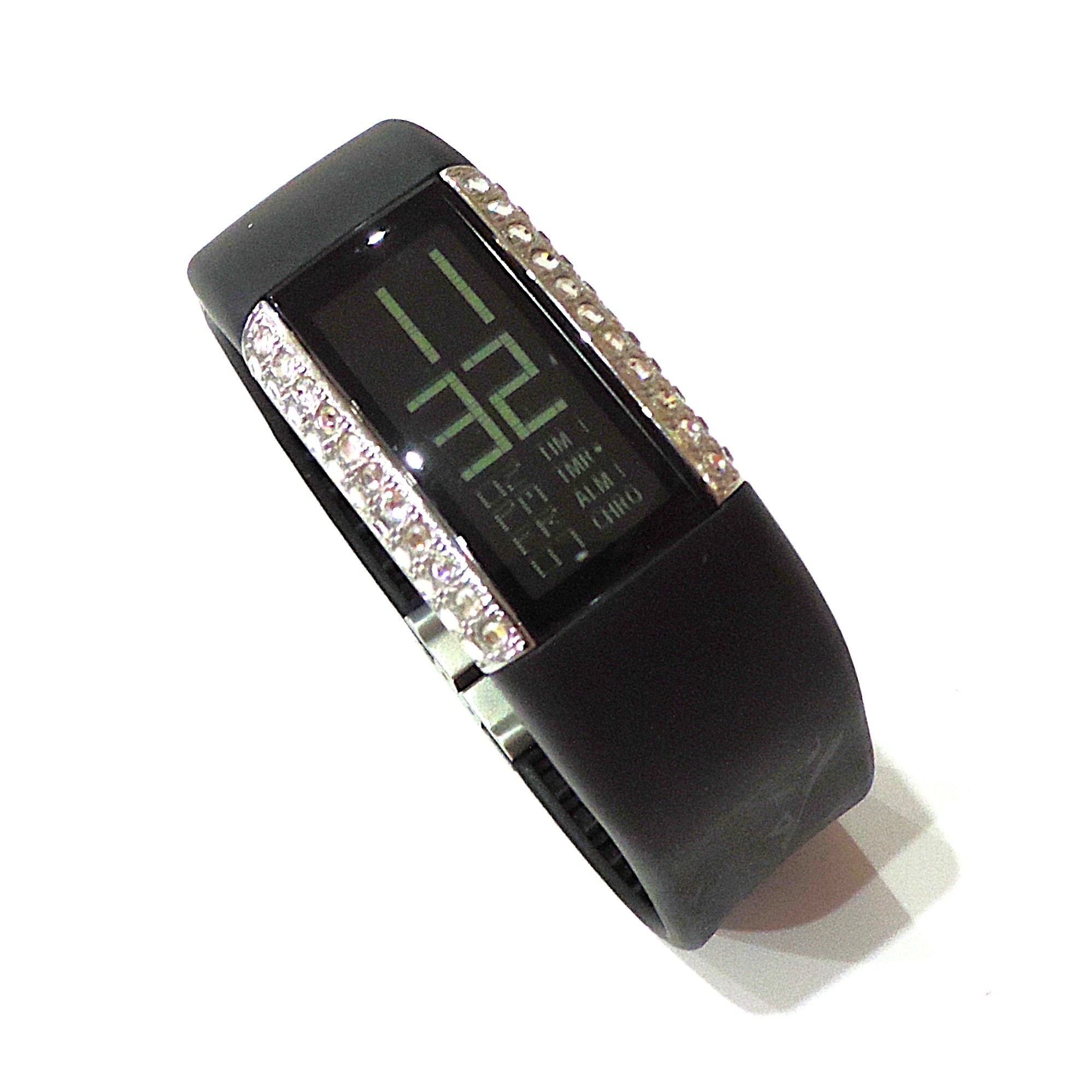 Ladies Philippe Starck Digital Watch With Crystals PH-1025 Working New Battery