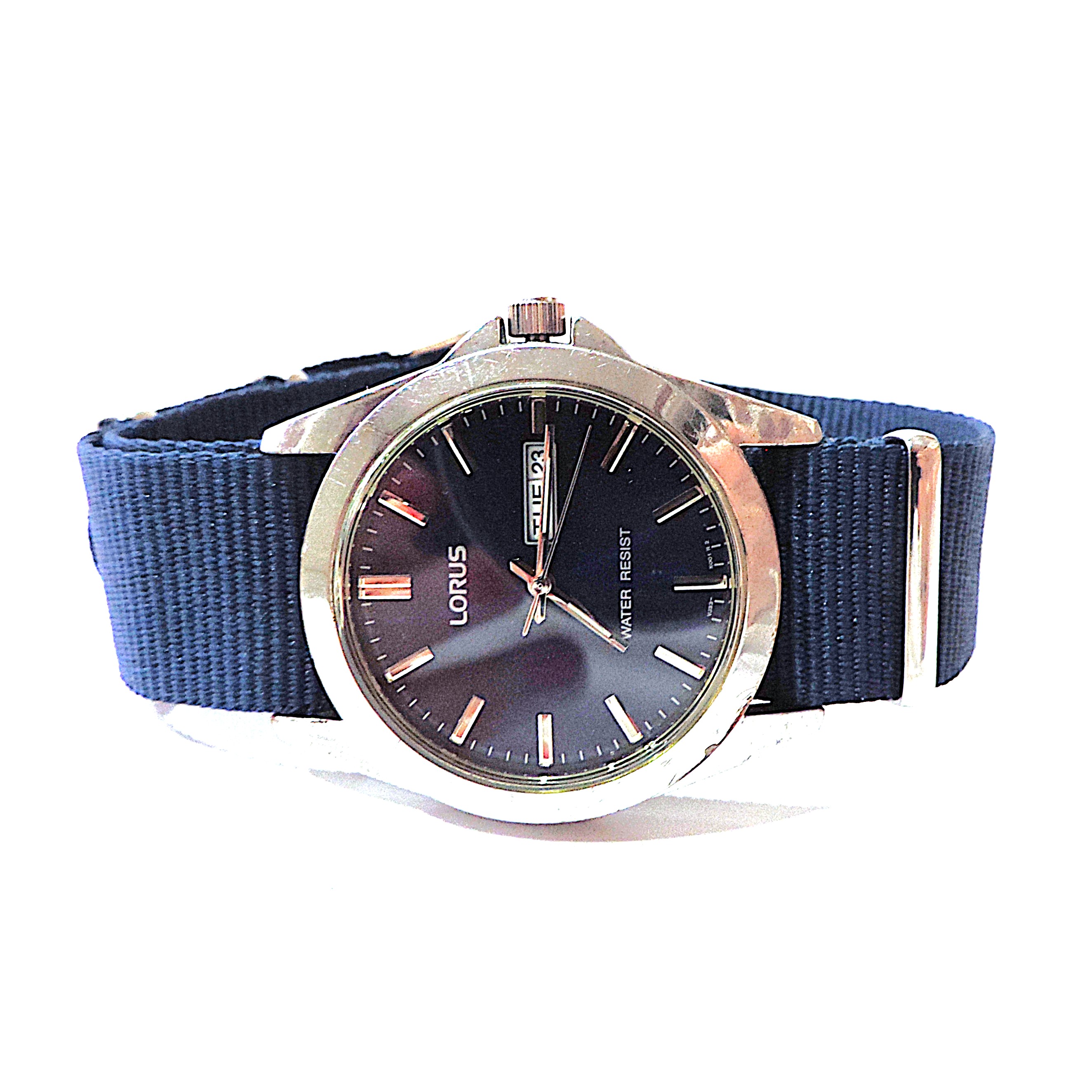 Lorus Day Date Sports Watch VJ33-X001 - Working New Battery