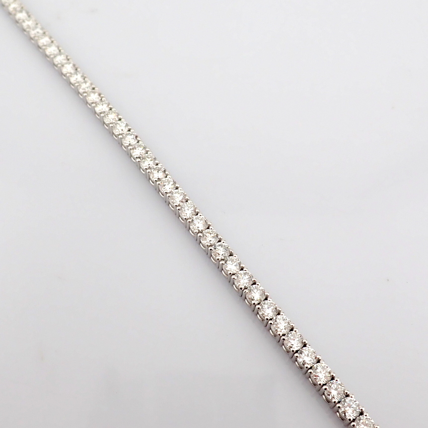 Round Cut Lab-Grown Diamond Tennis Bracelet - 7.27 Total Carat (MDI Certified)