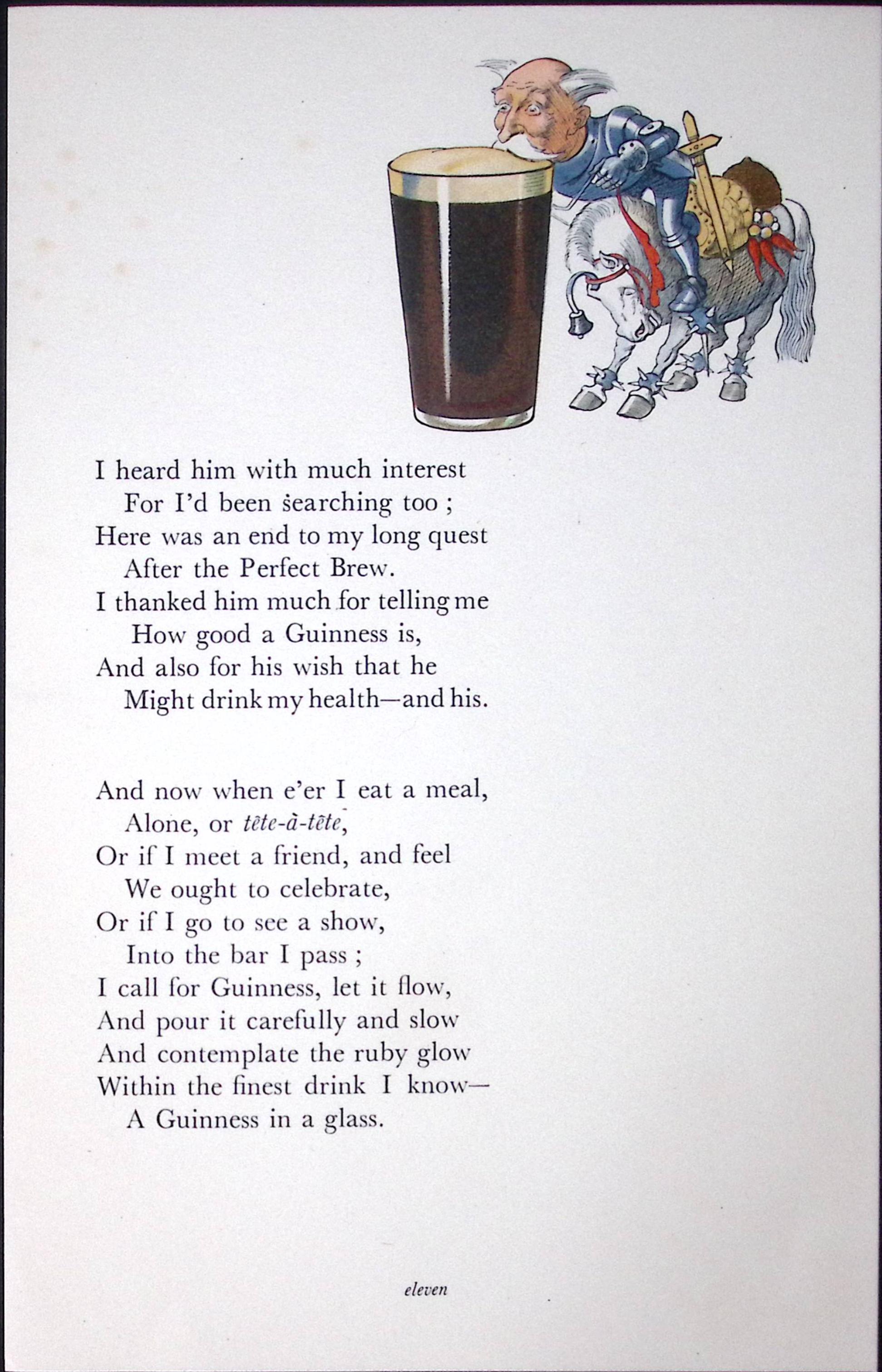 Guinness 93 Years-Old Vintage Illustrated John Gilroy 1933 Guinness Alice-6.