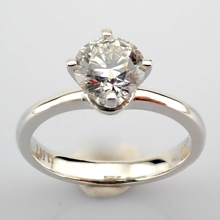 Round Cut Lab-Grown Diamond Ring - 1 Total Carat (IGI Certified)