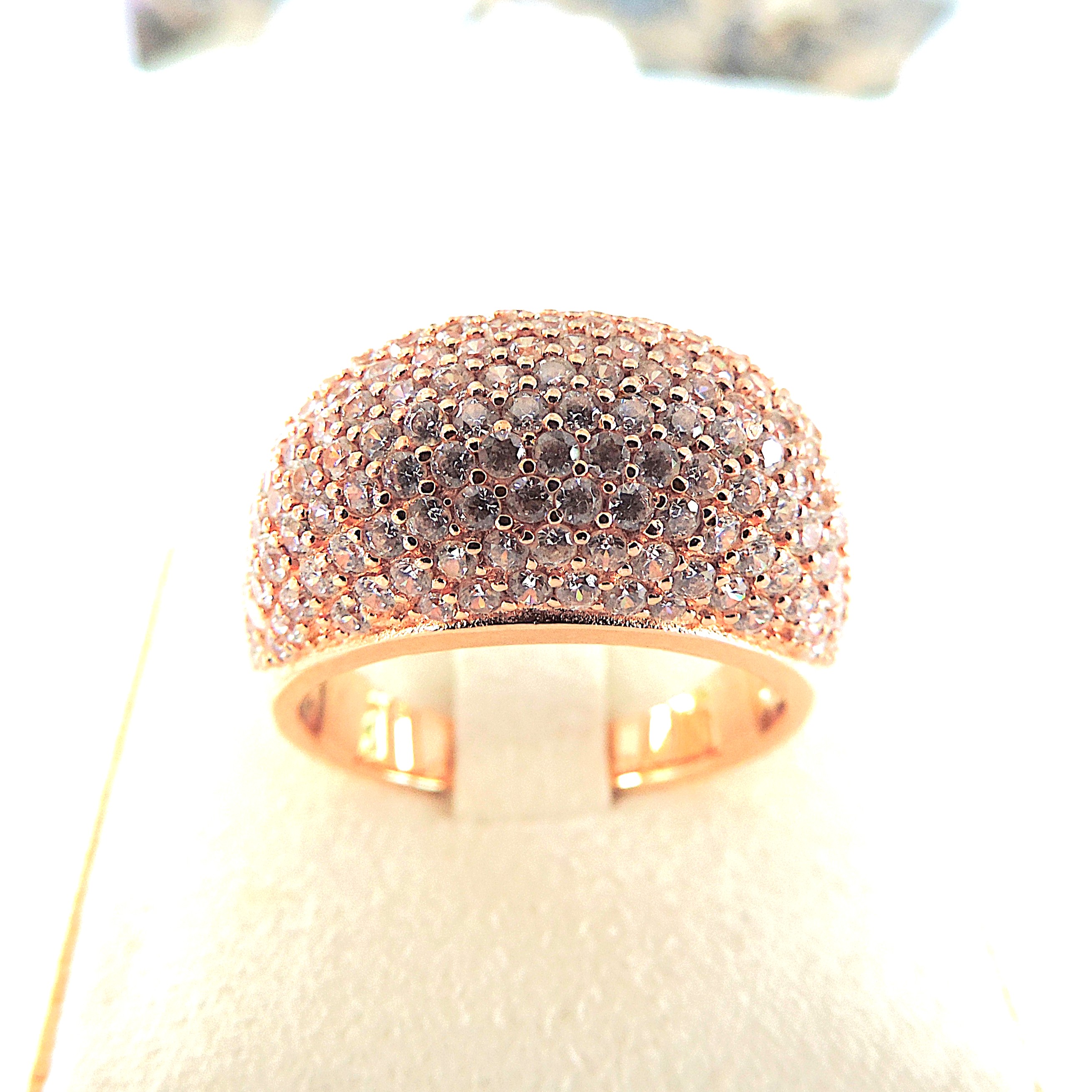 18k Gold 925 Silver Gemstone Ring 'NEW'
