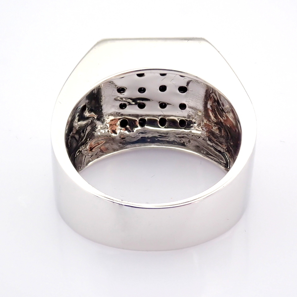 Natural Diamond 18K White Gold Ring